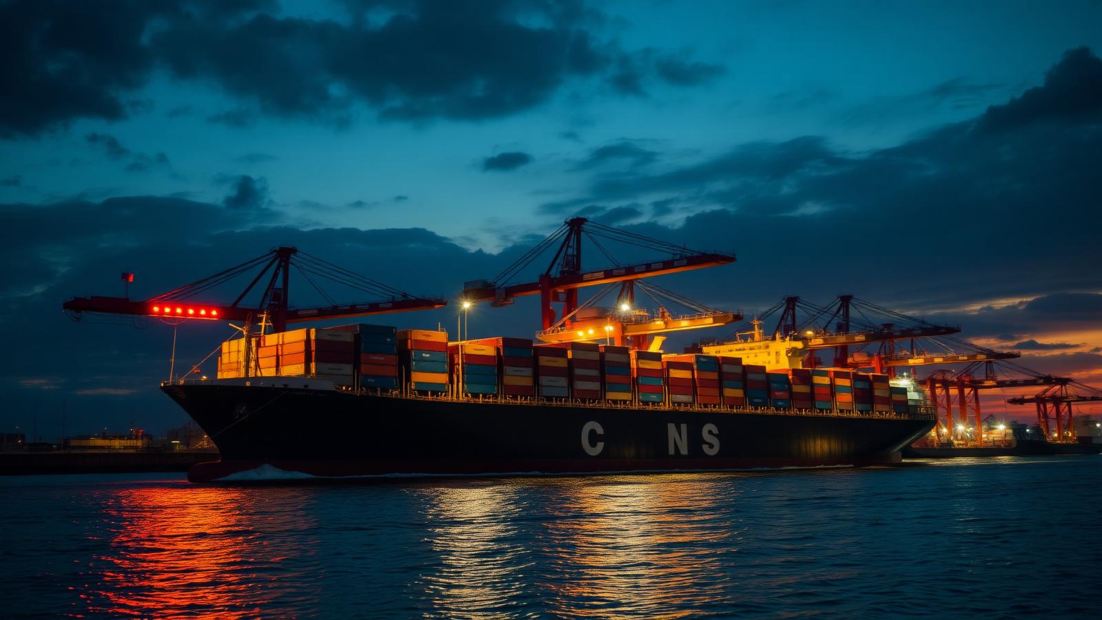 African port shipping copper